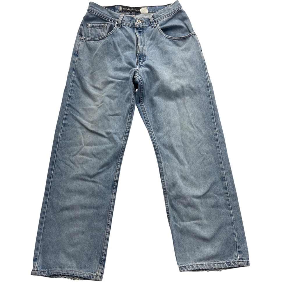 Levis SilverTab Straight Loose Jeans 31x30 Blue Vintage 90s USA Grunge Skate